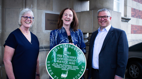 Railpen celebrates railway heritage with commemorative plaque at Stooperdale Offices